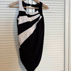 Delta Burke Black and White Swimsuit - Never Worn
